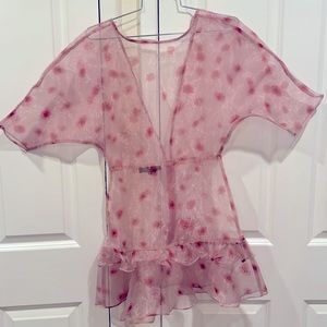 Korean designer Organza floral dress